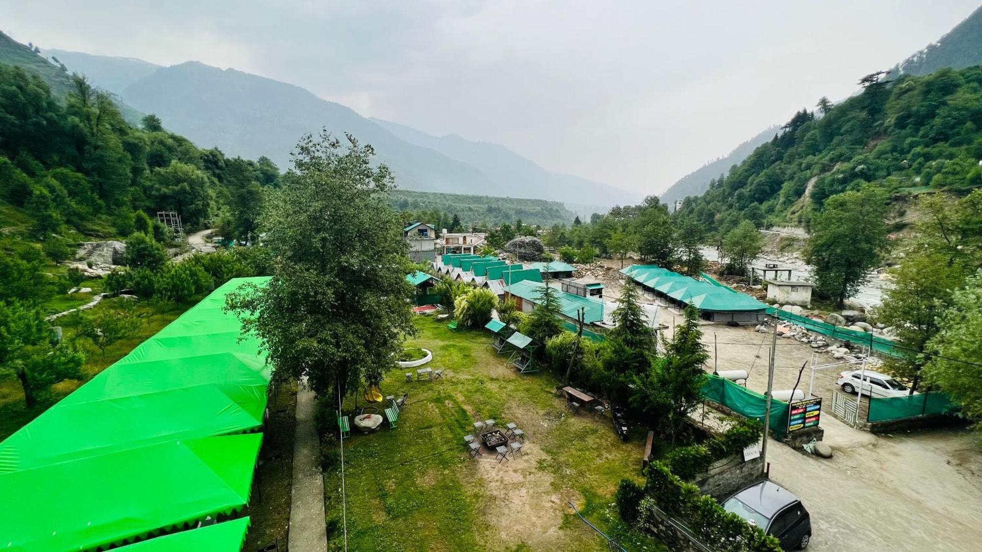 Himalayan Riverside Swiss Cottage Tents, Manali Esterno foto